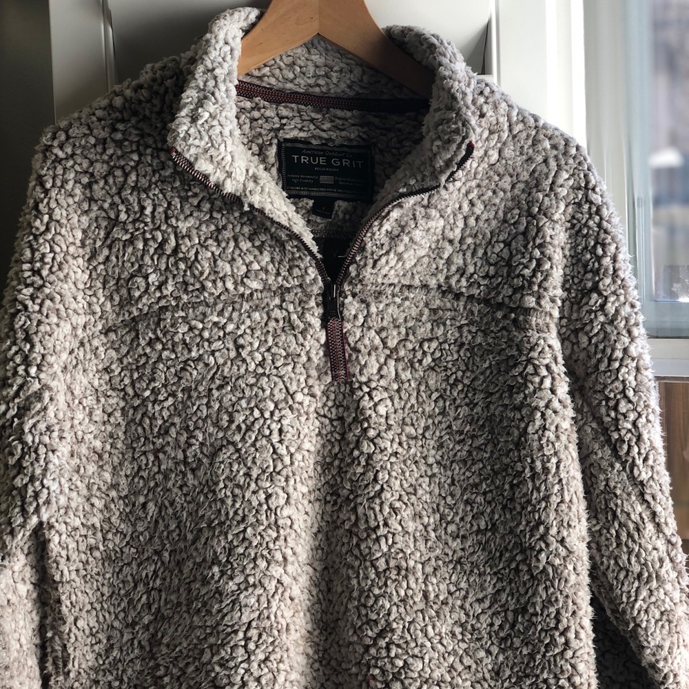 1/4qrtr zip Sherpa pullover 🖤❤️